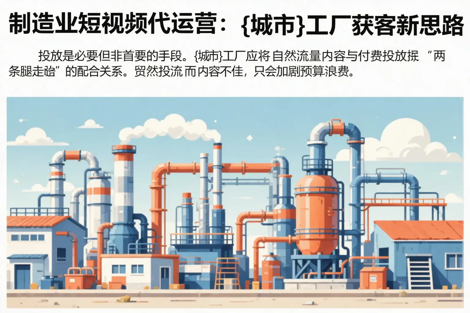 制造业短视频代运营：焦作工厂获客新思路