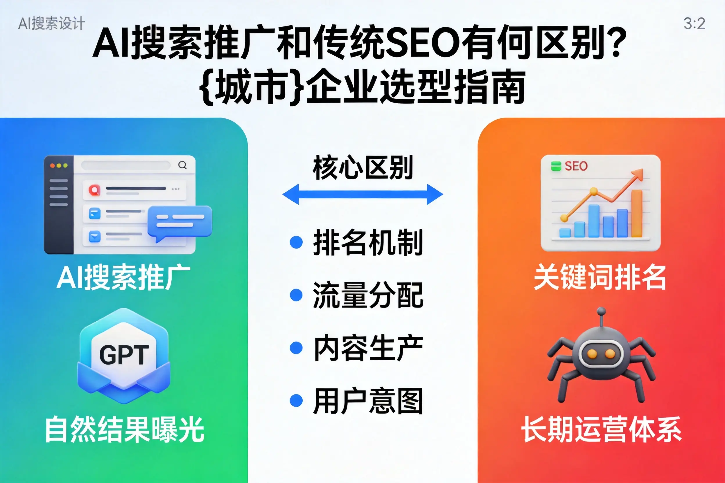 AI搜索推广和传统SEO有何区别？焦作企业选型指南