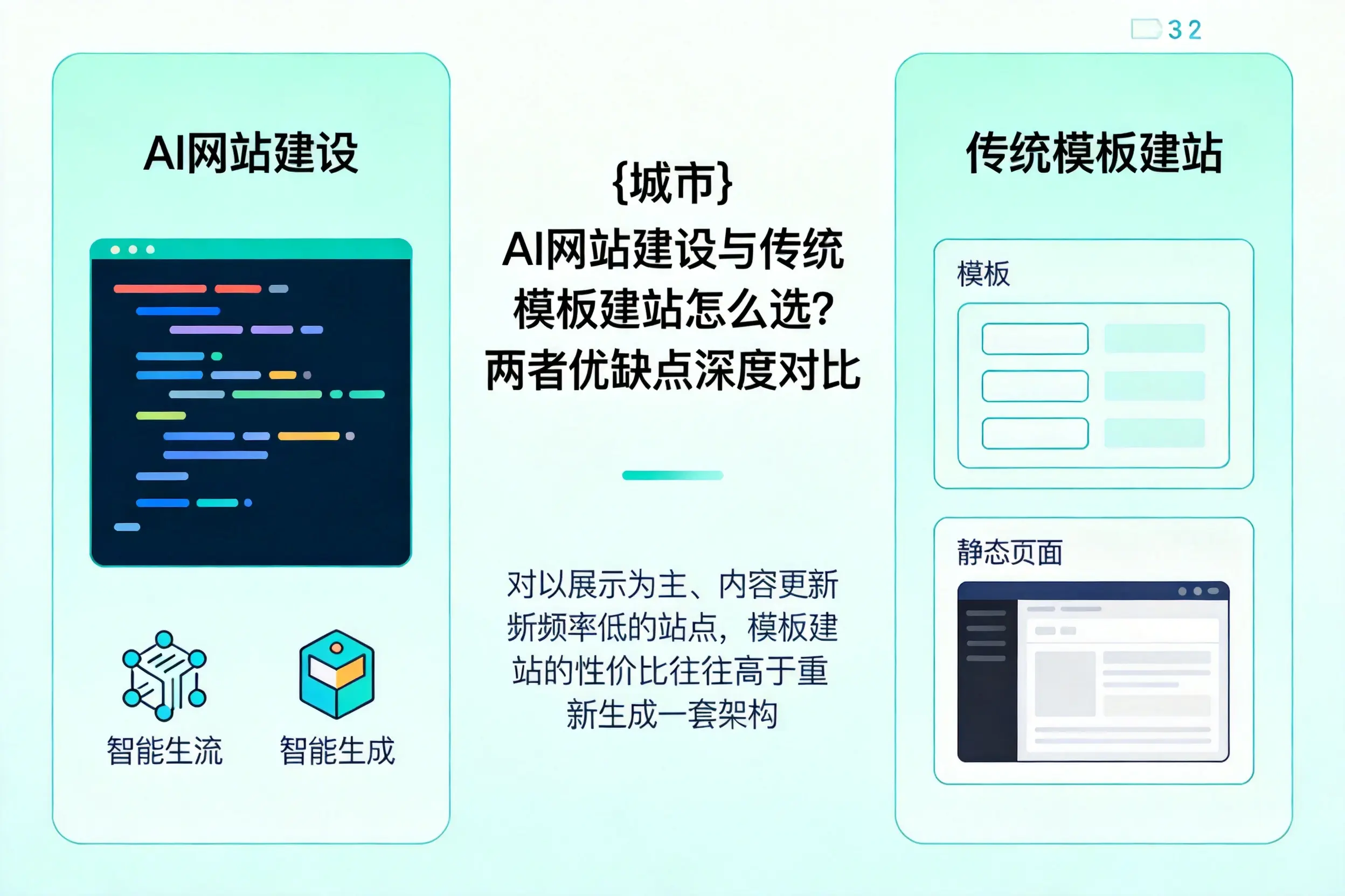 焦作AI网站建设与传统模板建站怎么选？两者优缺点深度对比