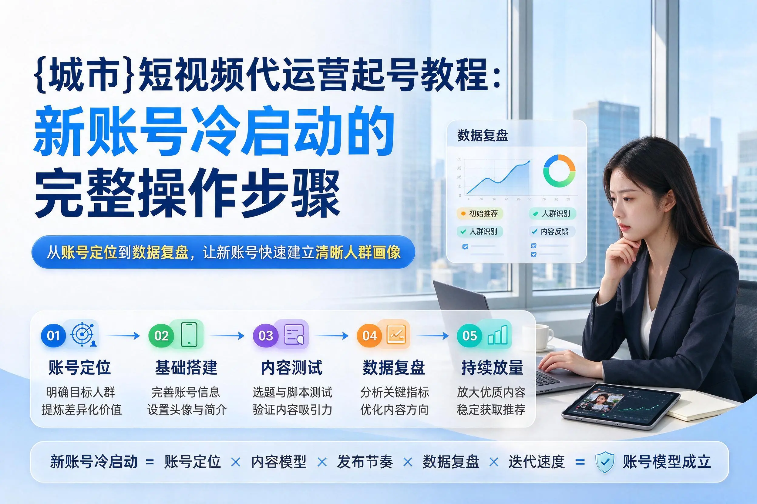 焦作短视频代运营起号教程：新账号冷启动的完整操作步骤