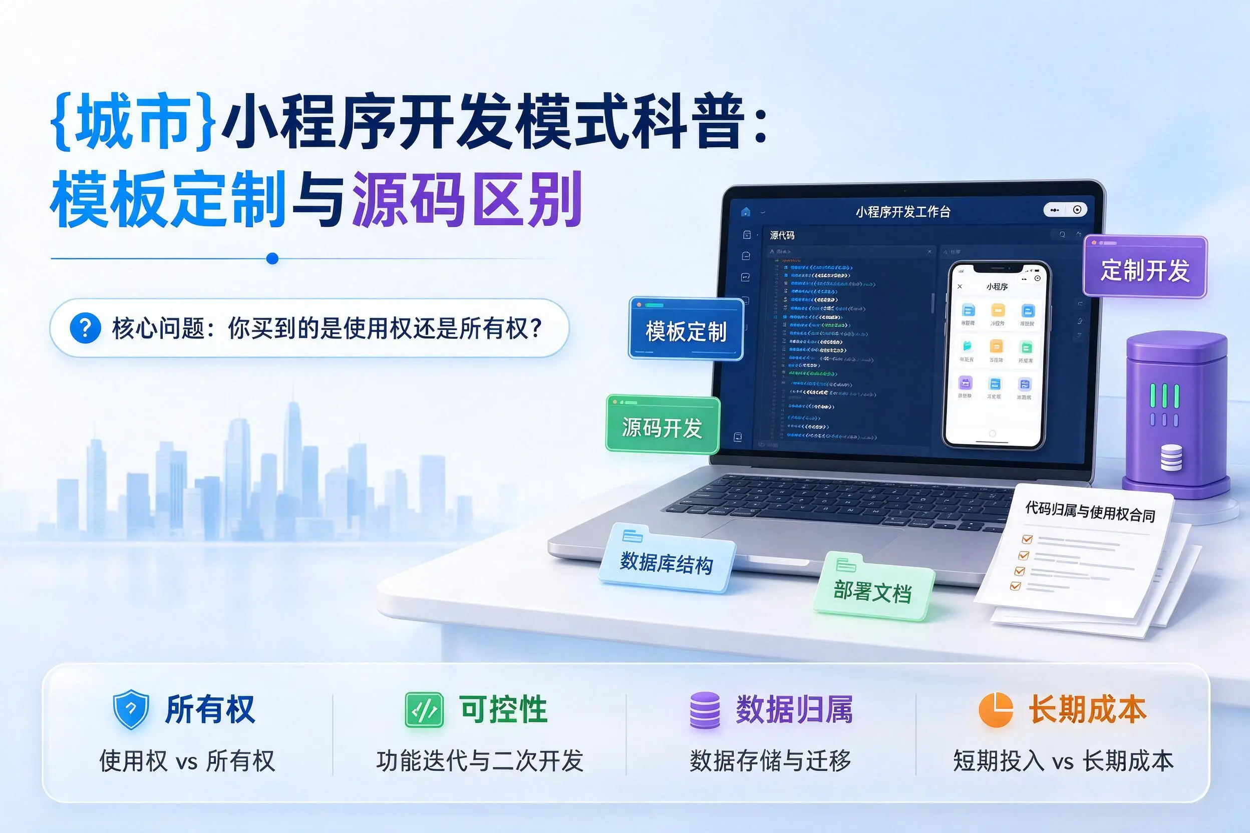 焦作小程序开发模式科普:模板定制与源码区别