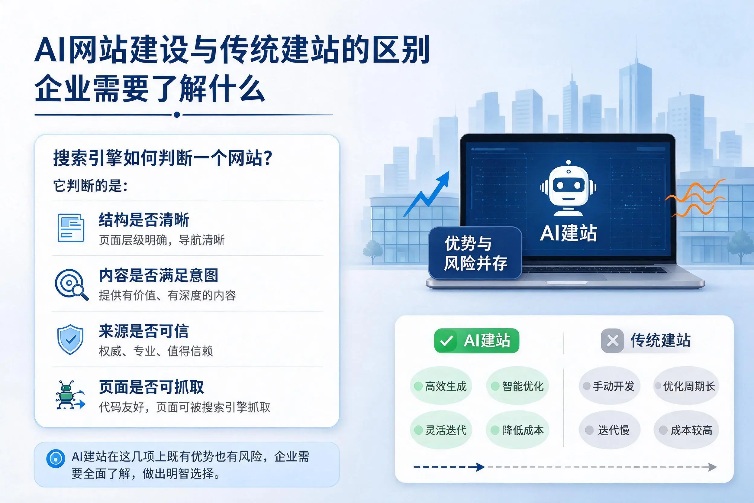 AI网站建设与传统建站的区别,焦作企业需要了解什么