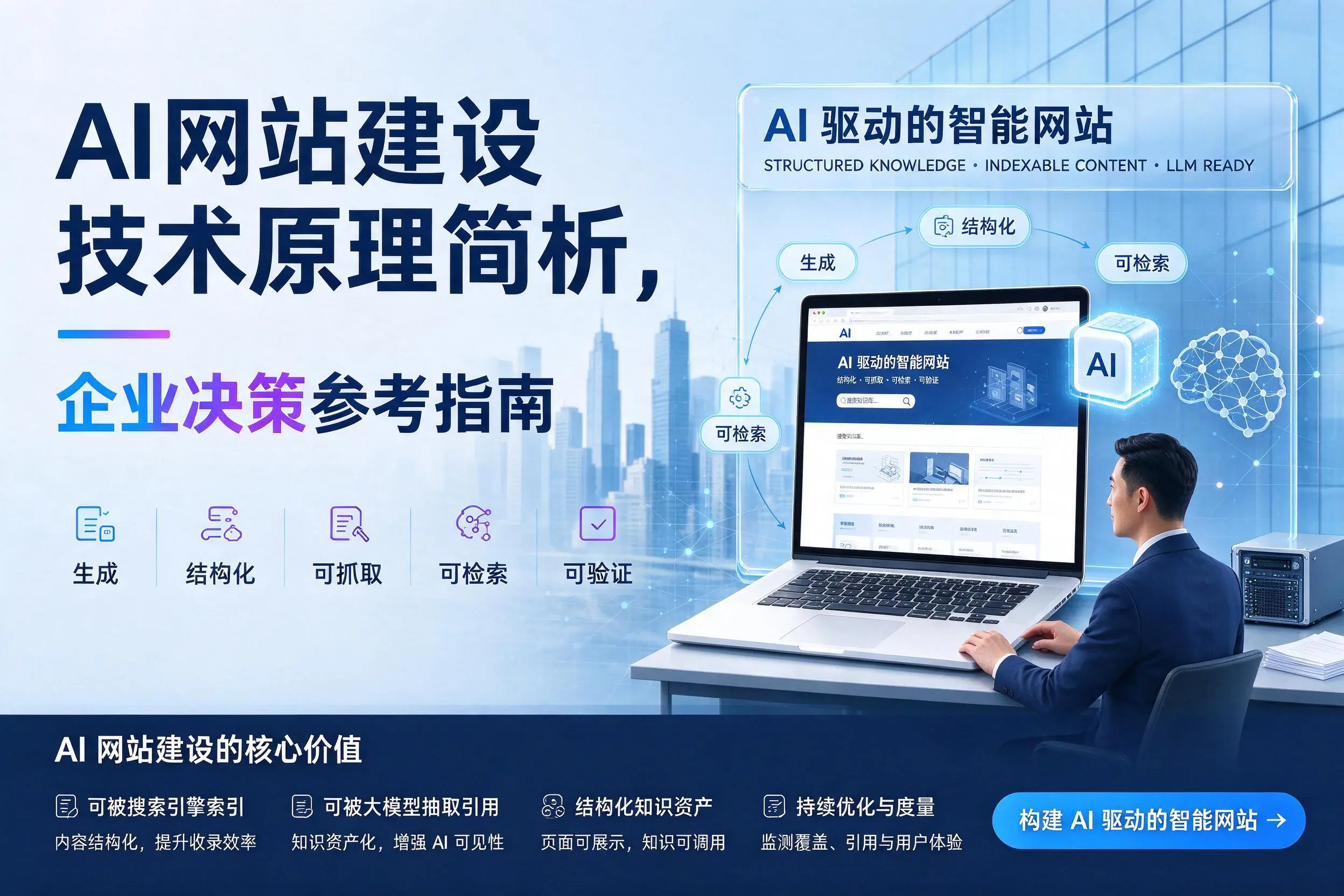 AI网站建设技术原理简析,焦作企业决策参考指南