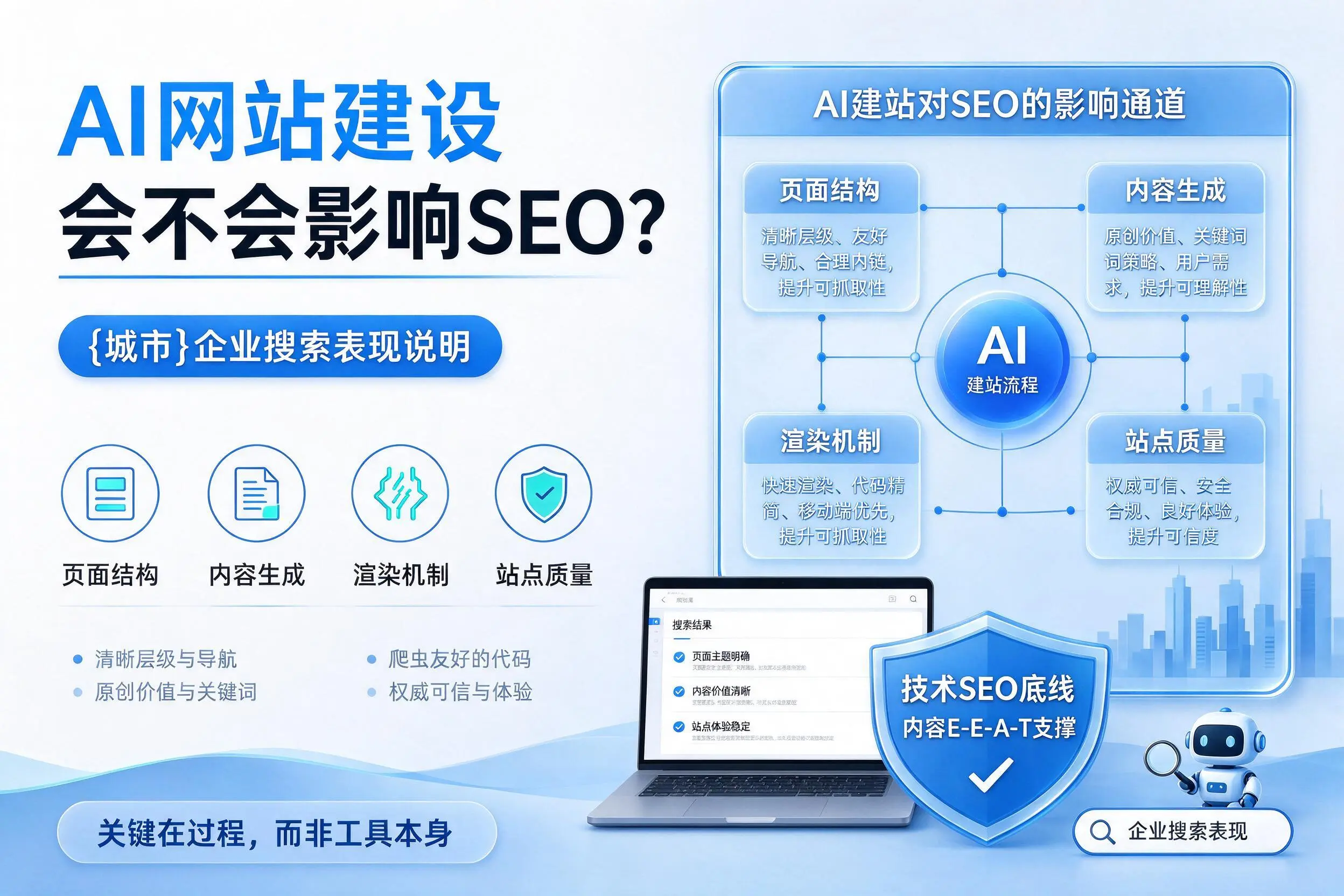 AI网站建设会不会影响SEO?焦作企业搜索表现说明
