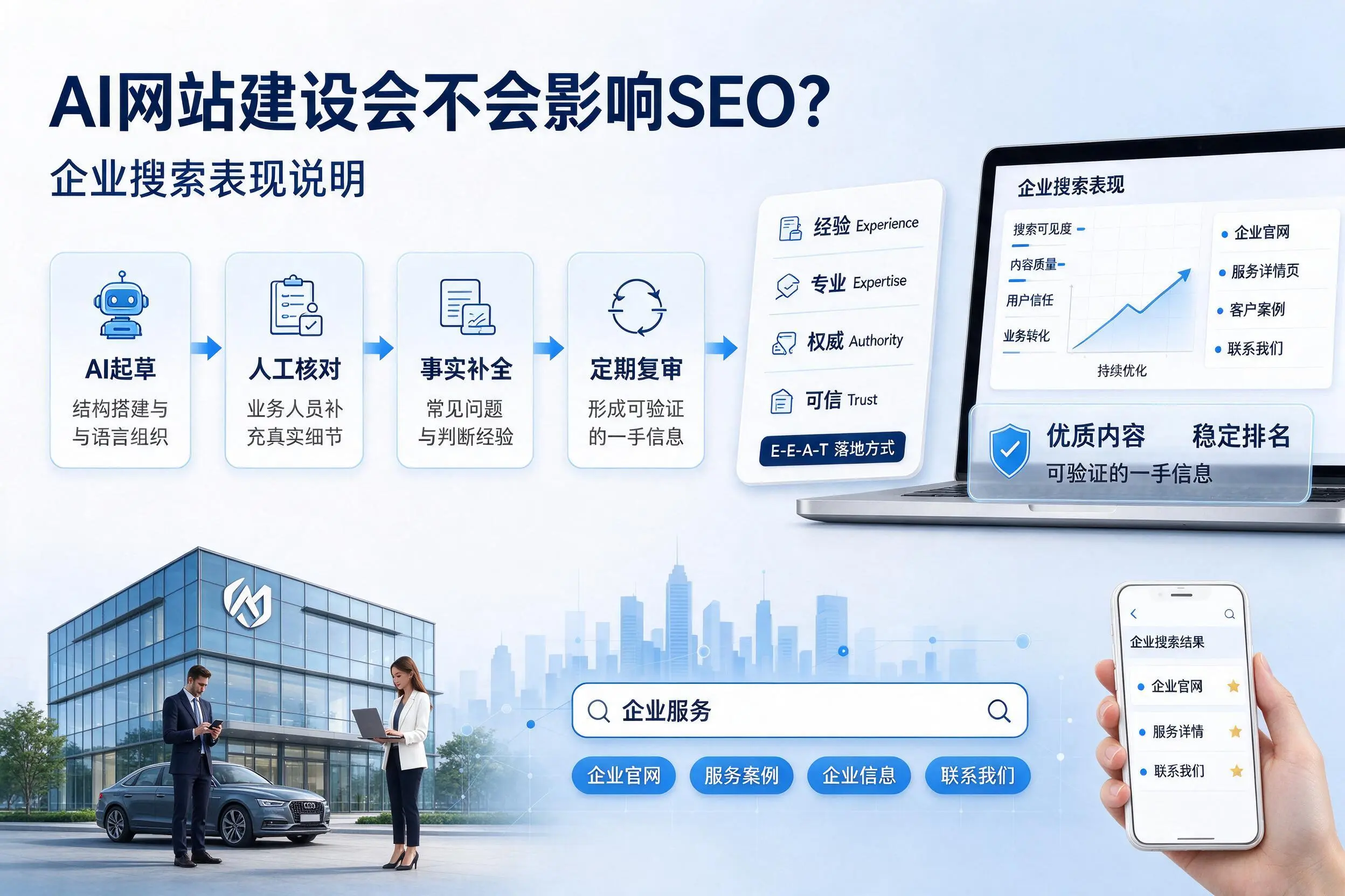AI网站建设会不会影响SEO?焦作企业搜索表现说明