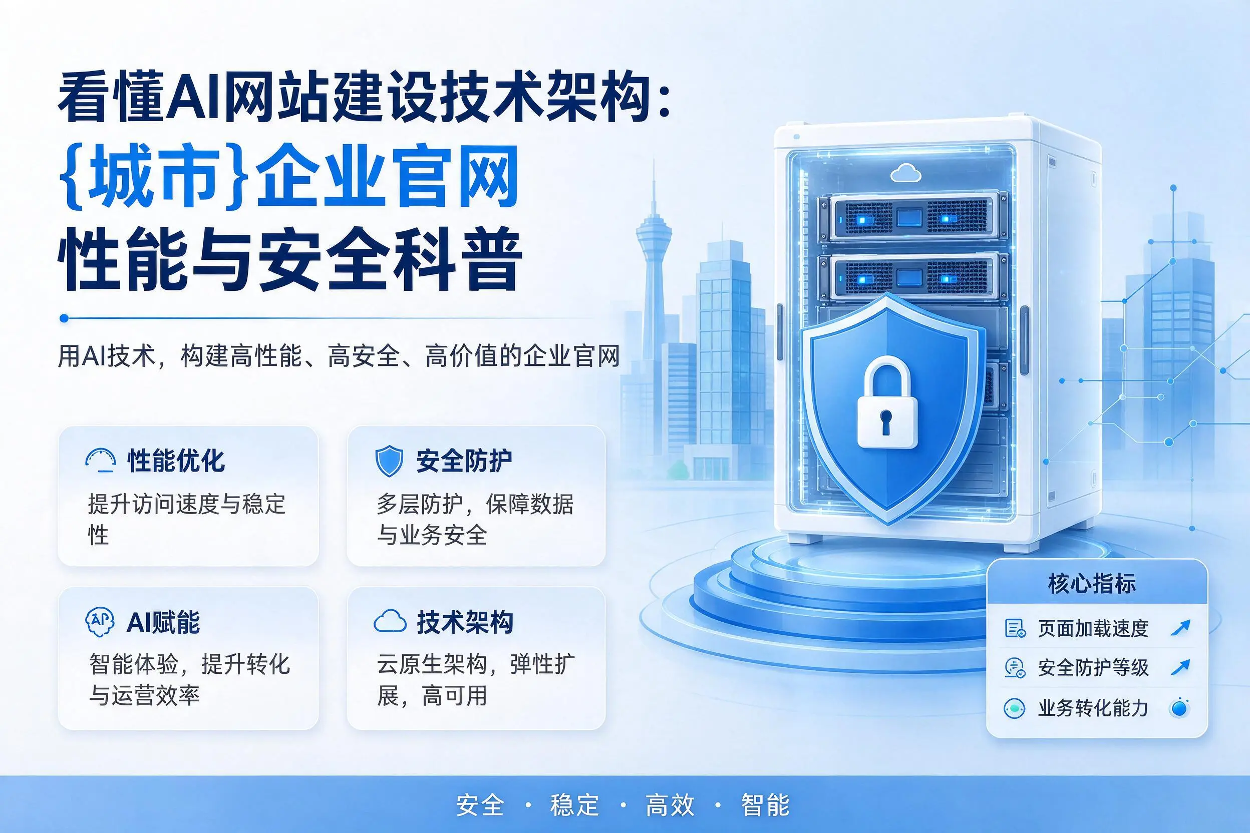 看懂AI网站建设技术架构:焦作企业官网性能与安全科普
