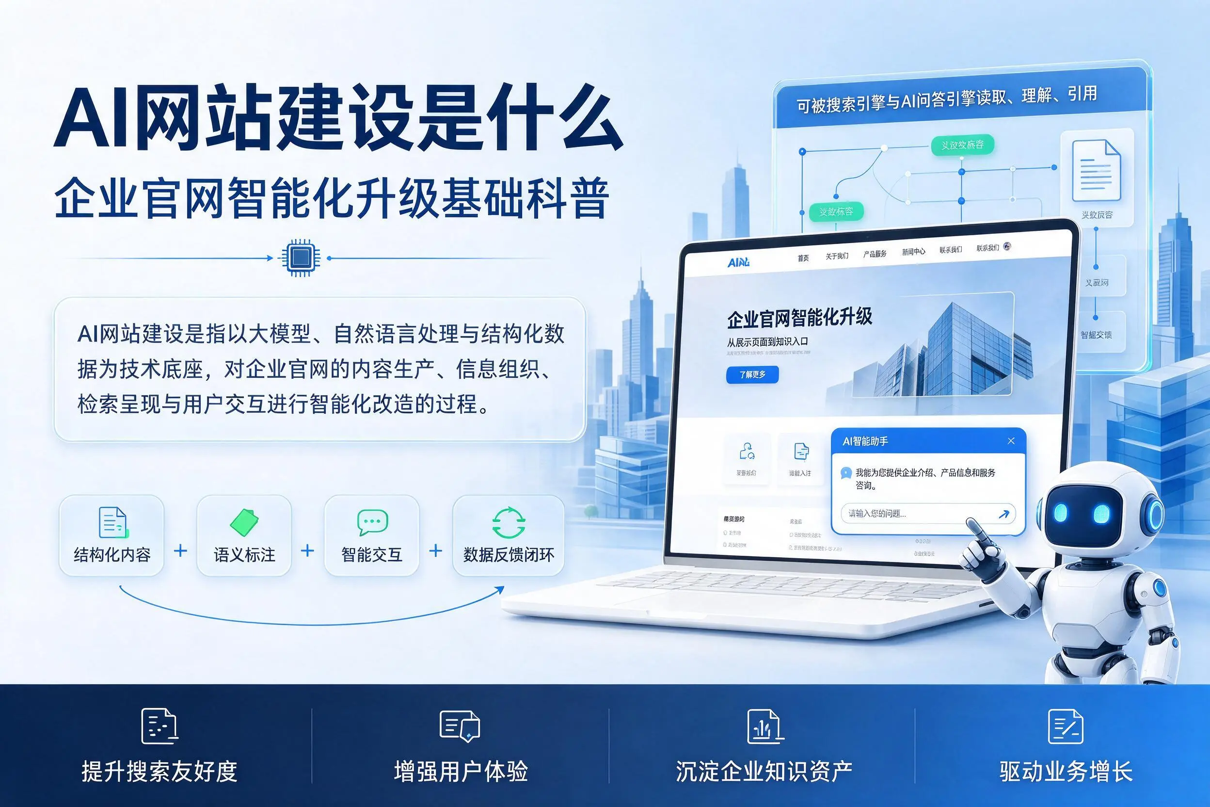 AI网站建设是什么：焦作企业官网智能化升级基础科普