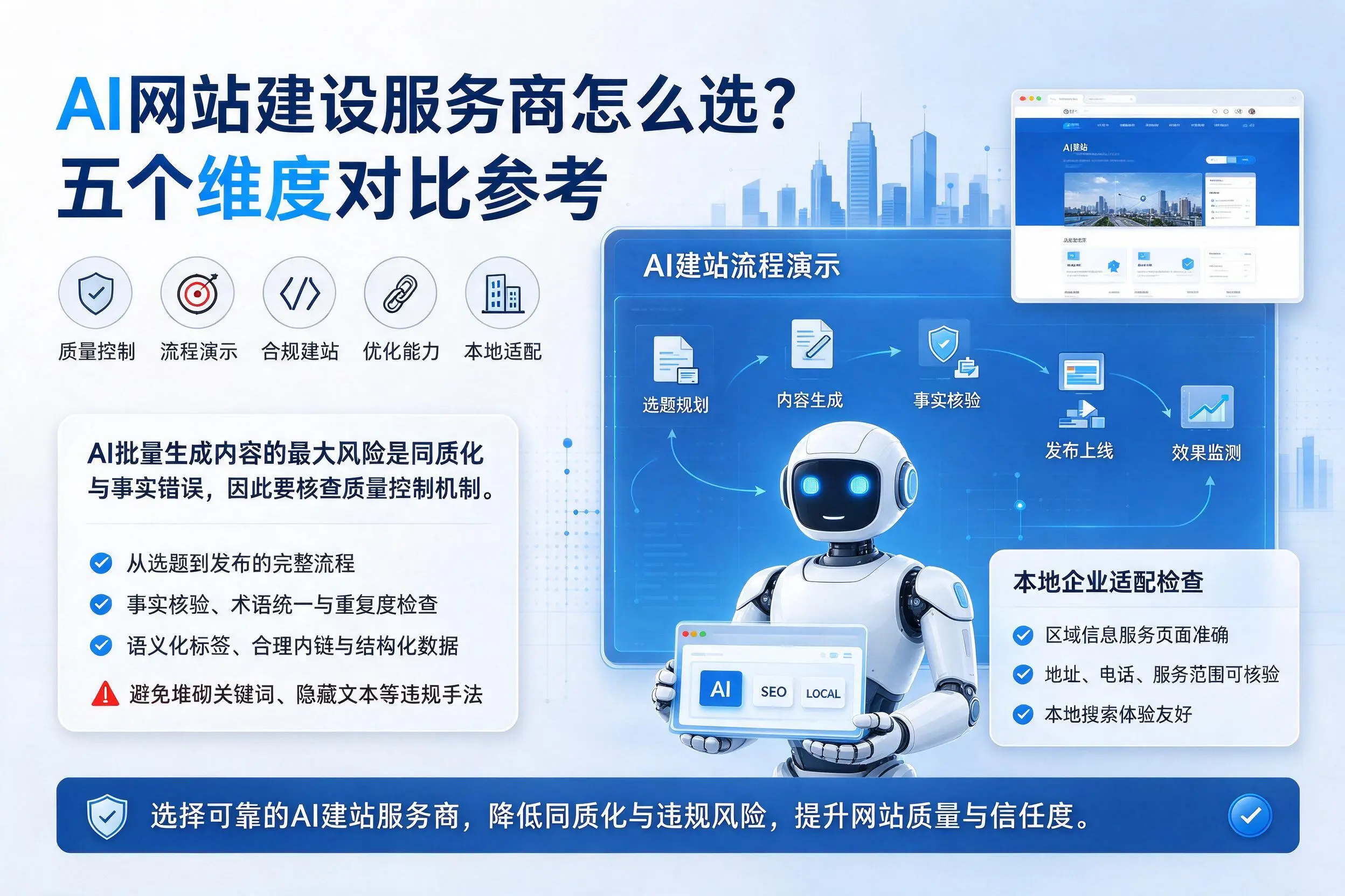焦作AI网站建设服务商怎么选?五个维度对比参考